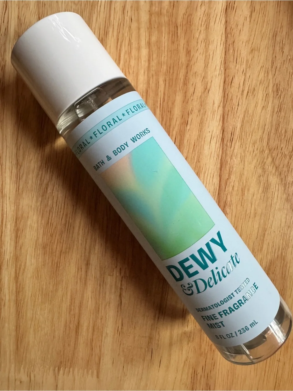 Bath & Body Works Dewy & Delicate Fragrance Mist - Aqua Teal